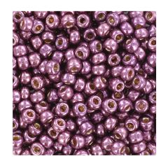 Rocailles Miyuki 8/0 duracoat galvanized eggplant 4220. Per 5 gram.