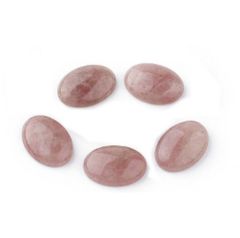 Cabochon Aardbeien kwarts 18x25mm
