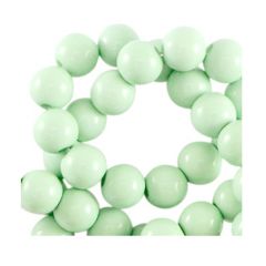 Acryl kralen shiny licht turkoois 6mm. 48-50 kralen per zakje.