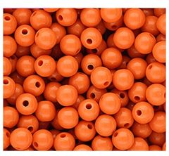 Acryl DQ kralen 14mm, glanzend oranje, 5 stuks