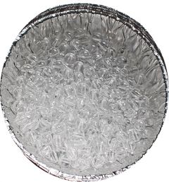 Acryl transparant ronde kraal 6mm. Per 50 stuks.