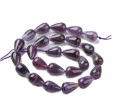 Druppel Amethist, 15-16x10-11mm. Per stuk.