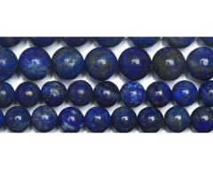 Klein snoer Afghaanse Lapis Lazuli kralen 8mm, 22-23 stuks.