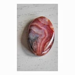 Kraal Agaat rood gevlamd 30x20mm