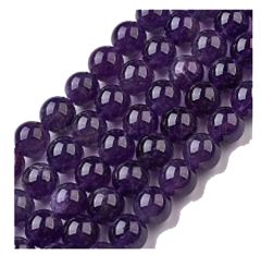 Zakje  Amethist kralen 10mm, per 10 stuks.