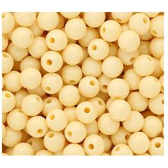 Acryl DQ kralen 8mm, glanzend pastel geel, 40 stuks