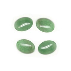 Cabochon  / plaksteen Aventurijn groen ovaal 18x13mm. Per stuk.