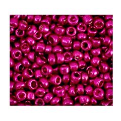 Rocailles azalea rood metallic, per 10 gram