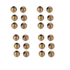 Metalen kraaltjes 4mm oudbrons kleur, per 48-50 stuks.