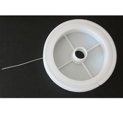 Rijgdraad elastisch rond nylondraad,  op rol van 10 meter 1,0mm