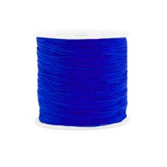 Draad macrame polyester cobalt blauw 0.8mm. Per 10 meter.