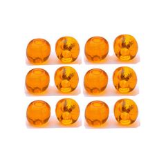 Zakje 3mm transparante oranje glas kraaltjes, gemiddeld 75 stuks.