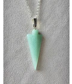 Hanger Aventurijn groen, pijlpunt