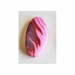 Agaat ovaal bruin-roze 40x20mm