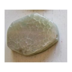 Kraal Agaat groen-grijzig crackle 40x30x9mm