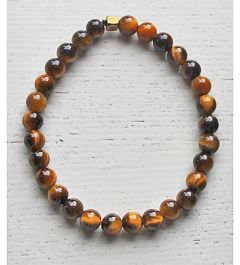 Armband Tijgeroog 6mm kralen, 18-19cm