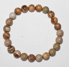 Armband Picture Jaspis 8mm, 18-19cm