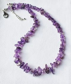 Ketting amethist splitkralen