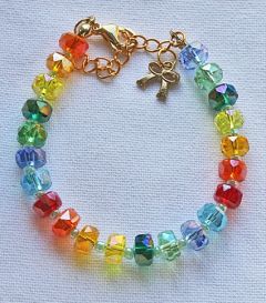 Armand veelkleurige sparkling kralen met bedeltje