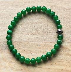 Armband Jade groen opaque 6mm 