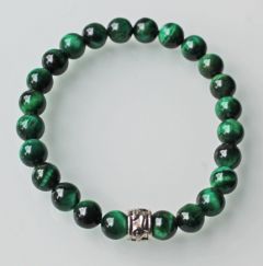 Armband Tijgeroog groen 8mm 19-20cm