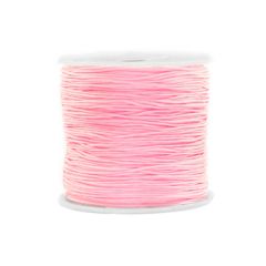 Macrame draad zacht roze 0.8mm. Per 10 meter.