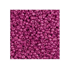 Rocailles metallic shine cerise pink 12/0 per 10 gram.