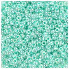 Rocailles 11/0 Miyuki Ceylon aqua green, per 10 gram
