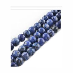 Snoer blauwe sesam jaspis kralen 6mm, 58-62 kralen per snoer