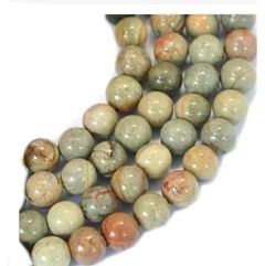 Klein snoer Jaspis Silverleaf kralen 6mm, 31-33 kralen
