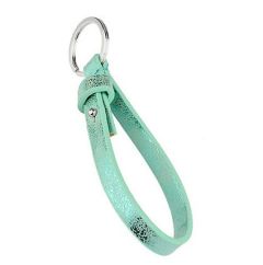 Sleutelhanger kunstleer mintgroen