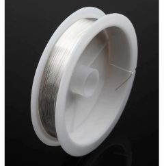 Metaaldraad zilverkleurig 0.4mm, 8m.
