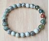Armband Jaspis dendritic 8mm kralen met Agaat India kralen