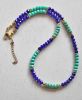 Ketting Egypte, facetgeslepen opaque kralen 