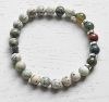 Armband Jaspis dendritic 8mm kralen met Agaat India kralen