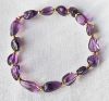 Armband Amethist onregelmatige kralen, 18cm.