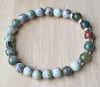 Armband Jaspis dendritic 8mm kralen met India Agaat kralen