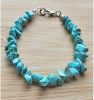 Armband turkoois split kralen 18cm