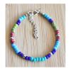 Armband 4mm Miyuki rocaille kralen, turkoois, blauw, groen, rose, zilver