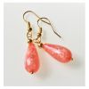 Oorbellen zacht oranje-roze druppel, 20mm