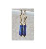 Oorbellen Lapis Lazuli met Miyuki gouden kraaltjes