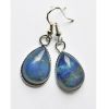 Oorbellen Lapis Lazuli druppel 18x13mm