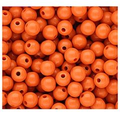 Acryl DQ kralen 12mm, glanzend oranje, 10 stuks