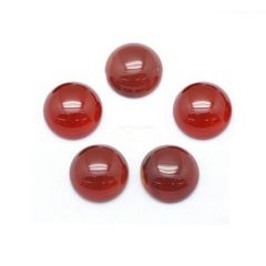 Cabochon / plaksteen Carneool 12mm. Per stuk.