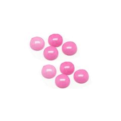 Cabochon / plaksteen jade hot pink 10mm. Per stuk.