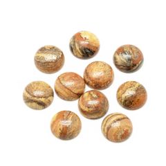 Cabochon / plaksteen picture jaspis 12mm