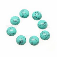 Cabochon turkoois 12mm.