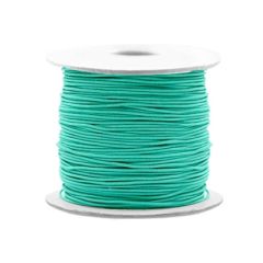 Elastisch draad turkoois groen 0,8mm. Per 5 meter.