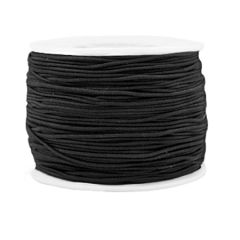 Elastisch draad zwart 0,8mm per 5 meter