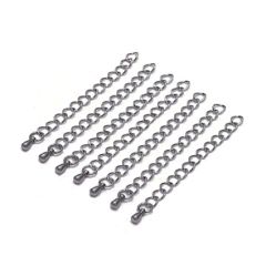 Verlengketting roestvrij staal 50mm met druppel